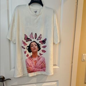 Olivia Rodrigo Graphic T-Shirt with Pink Accents and Tour Dates 2022 - XXL